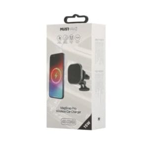 Musthavz MagSnap Pro Auto Autohouder Met Draadloze Laadfunctie 15W