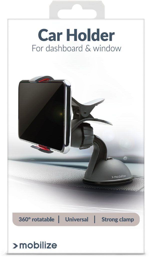 Mobilize Universal Car Holder Window Dashboard Black - Afbeelding 4