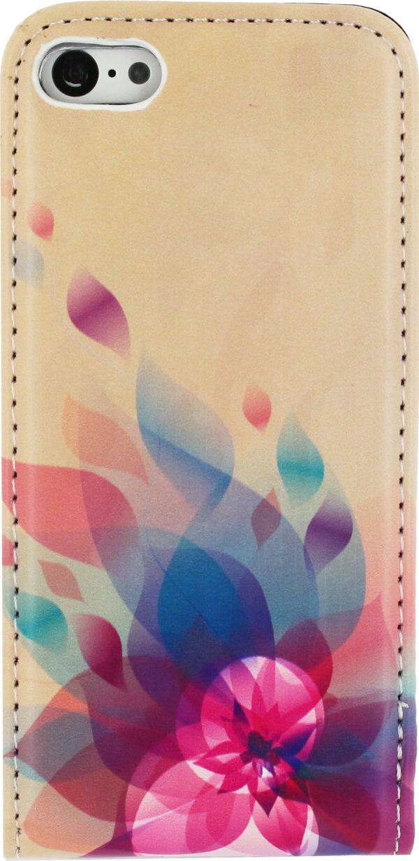 Mobilize Premium Magnet Flip Case Apple Iphone 5C Fire Flower - Afbeelding 2