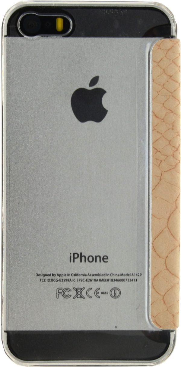 Mobilize Slim Gelly Booklet Apple Iphone 5/5S/Se Soft Snake Creamy Rose - Afbeelding 3