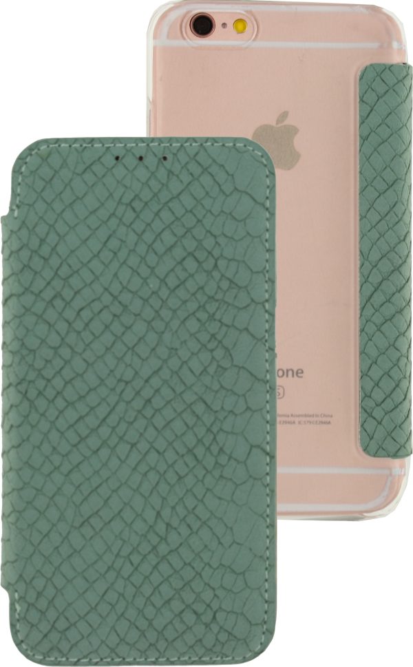 Mobilize Slim Gelly Booklet Apple Iphone 6/6S Soft Snake Wild Moss