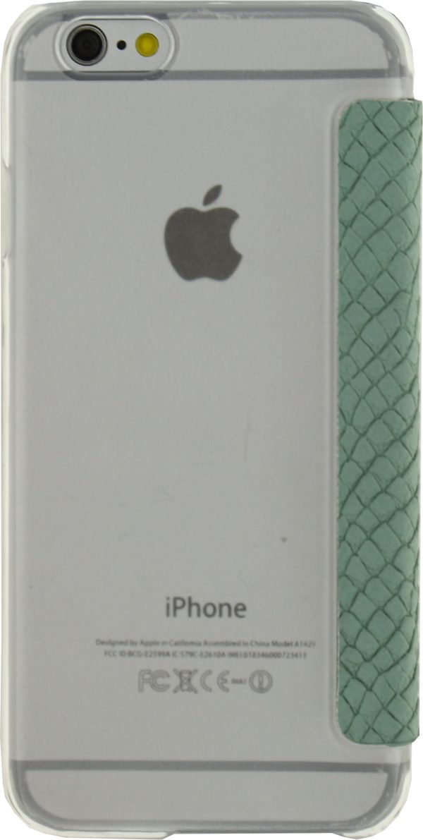 Mobilize Slim Gelly Booklet Apple Iphone 6/6S Soft Snake Wild Moss - Afbeelding 3