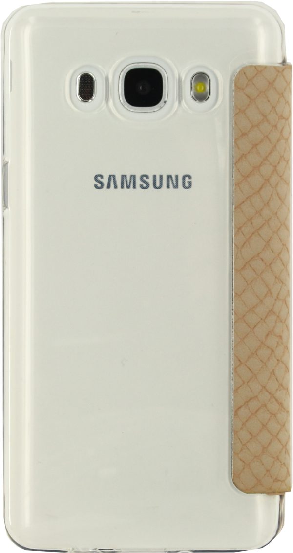 Mobilize Slim Gelly Booklet Samsung Galaxy J5 2016 Soft Snake Creamy Rose - Afbeelding 3