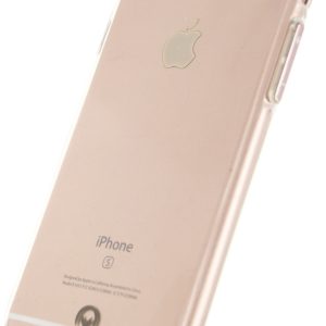 Mobilize Deluxe Gelly Case Apple Iphone 6/6S Clear Rose Gold Button