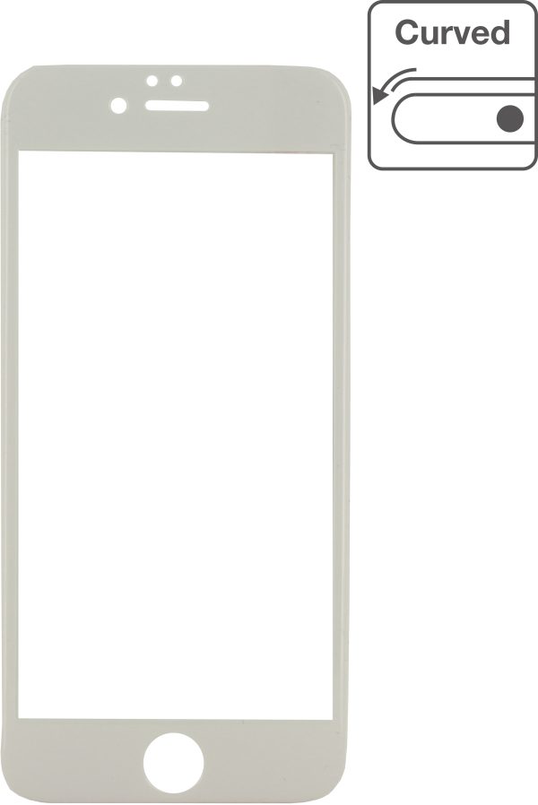 Mobilize Edge-To-Edge Glass Screen Protector Apple Iphone 7 Plus/8 Plus White Full Glue