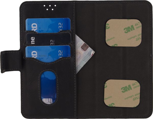 Mobilize Premium 2In1 Wallet Case Universal Small Black - Afbeelding 3