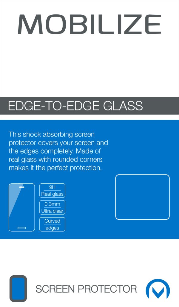 Mobilize Edge-To-Edge Glass Screen Protector Apple Iphone 8 Front And Back Pack Silver Full Glue - Afbeelding 2