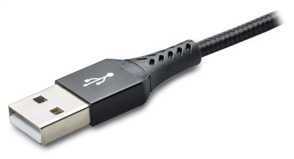 Mobilize Strong Nylon Cable 3In1 Usb To Micro Usb, Usb-C, Apple Mfi Lightning 1.5M Black - Afbeelding 2