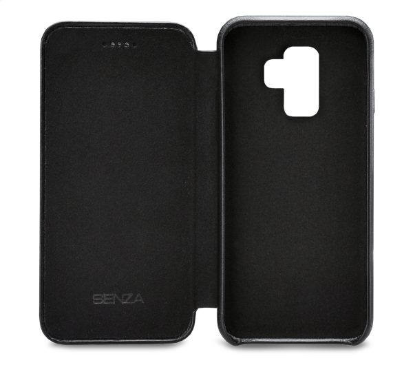 Senza Pure Skinny Leather Wallet Samsung Galaxy S9 Deep Black - Afbeelding 3