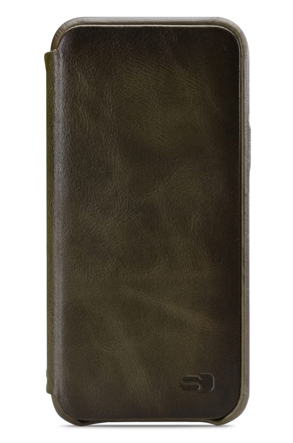Senza Desire Skinny Leather Wallet Samsung Galaxy S9 Burned Olive