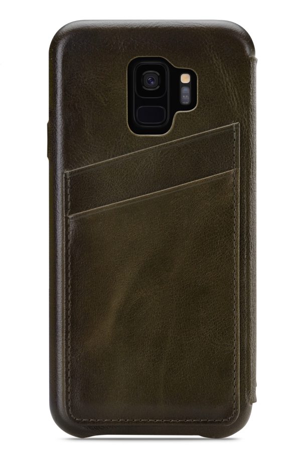 Senza Desire Skinny Leather Wallet Samsung Galaxy S9 Burned Olive - Afbeelding 2