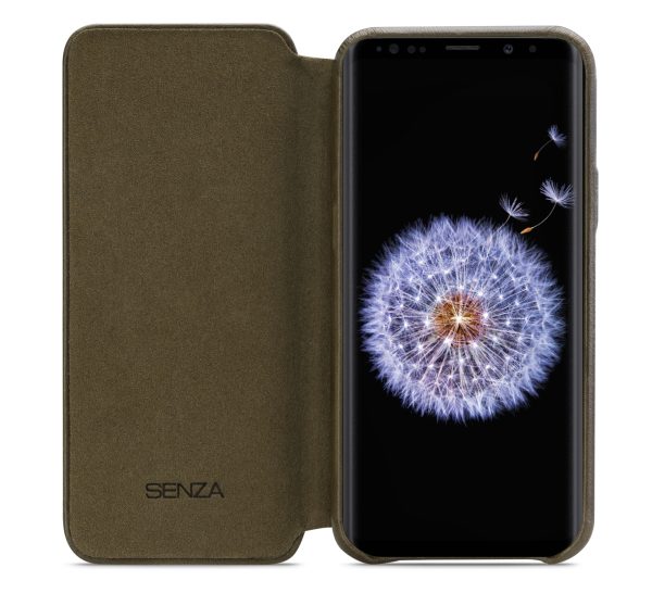 Senza Desire Skinny Leather Wallet Samsung Galaxy S9 Burned Olive - Afbeelding 3