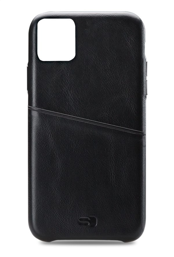 Senza Pure Leather Cover With Card Slot Apple Iphone 11 Pro Deep Black