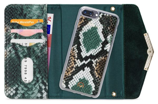 Mobilize 2In1 Gelly Velvet Clutch For Apple Iphone 6 Plus/6S Plus/7 Plus/8 Plus Green Snake - Afbeelding 4