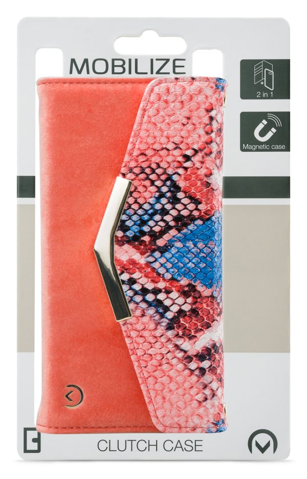 Mobilize 2In1 Gelly Velvet Clutch For Apple Iphone 6/6S/7/8/Se (2020/2022) Coral Snake - Afbeelding 8