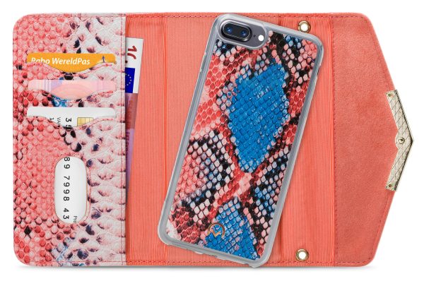 Mobilize 2In1 Gelly Velvet Clutch For Apple Iphone 6 Plus/6S Plus/7 Plus/8 Plus Coral Snake - Afbeelding 4
