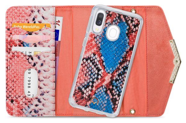 Mobilize 2In1 Gelly Velvet Clutch For Samsung Galaxy A40 Coral Snake - Afbeelding 4