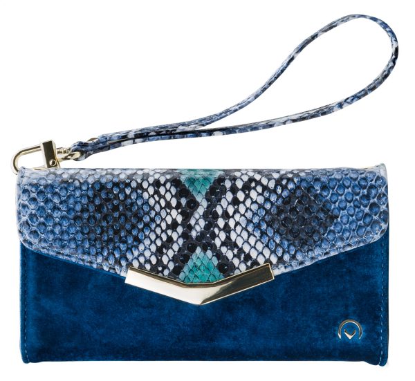 Mobilize 2In1 Gelly Velvet Clutch For Apple Iphone 6 Plus/6S Plus/7 Plus/8 Plus Royal Blue Snake