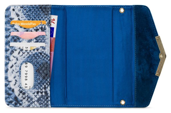 Mobilize 2In1 Gelly Velvet Clutch For Apple Iphone 6 Plus/6S Plus/7 Plus/8 Plus Royal Blue Snake - Afbeelding 3