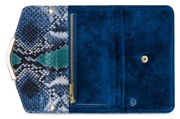 Mobilize 2In1 Gelly Velvet Clutch For Apple Iphone 6 Plus/6S Plus/7 Plus/8 Plus Royal Blue Snake - Afbeelding 5