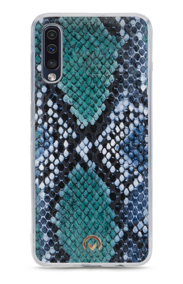 Mobilize 2In1 Gelly Velvet Clutch For Samsung Galaxy A30S/A50 Royal Blue Snake - Afbeelding 6