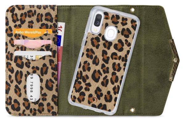 Mobilize 2In1 Gelly Clutch For Samsung Galaxy A40 Green Leopard - Afbeelding 4