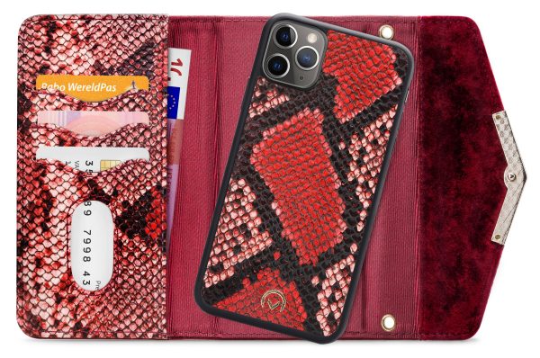 Mobilize 2In1 Gelly Velvet Clutch For Apple Iphone 11 Pro Red Snake - Afbeelding 4