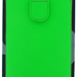 Senza Leather Slide Case Neon Green Size Xxl
