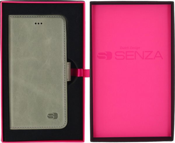 Senza Pure Leather Wallet Apple Iphone 6/6S Moss Green - Afbeelding 4