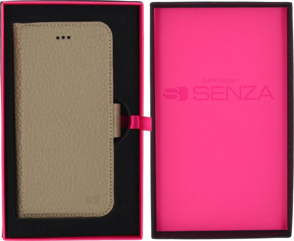 Senza Exquisite Leather Wallet Apple Iphone 6/6S Desert Taupe - Afbeelding 4