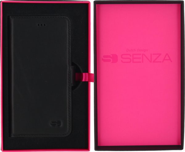 Senza Pure Leather Wallet Apple Iphone 7/8/Se (2020/2022) Deep Black - Afbeelding 4