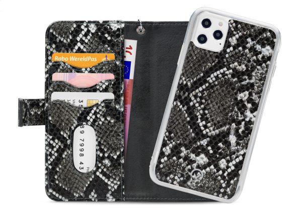 Mobilize 2In1 Magnet Zipper Case Apple Iphone 12 Pro Max Black/Snake - Afbeelding 4