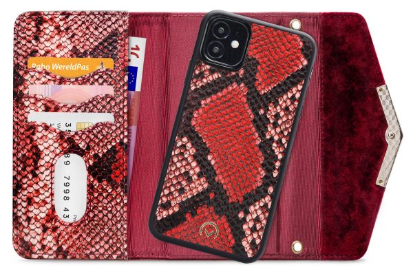 Mobilize 2In1 Gelly Velvet Clutch For Apple Iphone 12 Mini Red Snake - Afbeelding 4