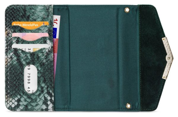 Mobilize 2In1 Gelly Velvet Clutch For Apple Iphone 12/12 Pro Green Snake - Afbeelding 3
