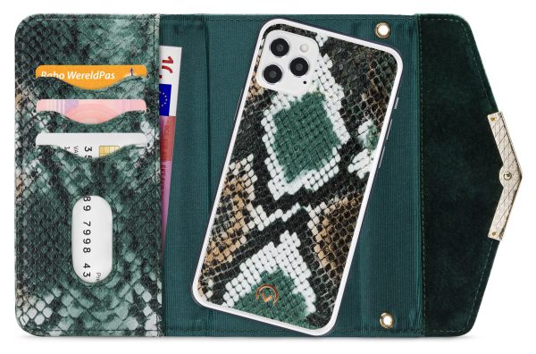 Mobilize 2In1 Gelly Velvet Clutch For Apple Iphone 12/12 Pro Green Snake - Afbeelding 4