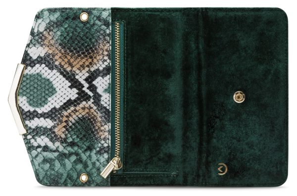 Mobilize 2In1 Gelly Velvet Clutch For Apple Iphone 12/12 Pro Green Snake - Afbeelding 5