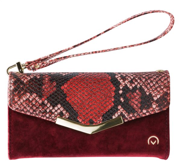 Mobilize 2In1 Gelly Velvet Clutch For Apple Iphone 12/12 Pro Red Snake