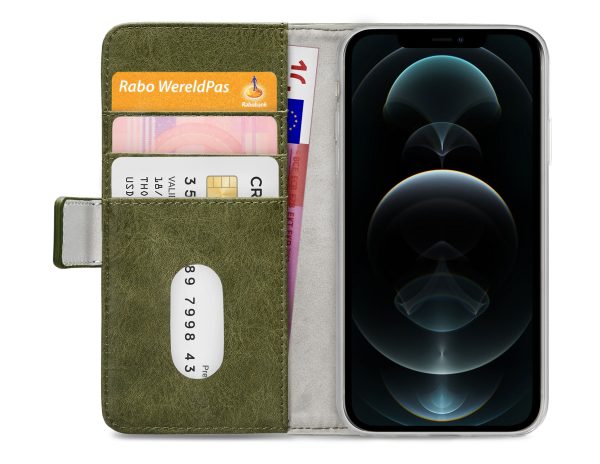 Mobilize Elite Gelly Wallet Book Case Apple Iphone 12 Pro Max Green - Afbeelding 4