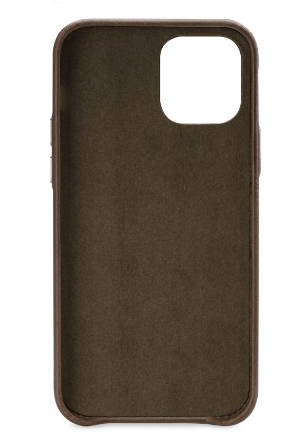 Senza Desire Leather Cover With Card Slot Apple Iphone 12 Mini Burned Olive - Afbeelding 2
