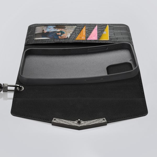 Mobilize 2In1 Elegant Magnet Clutch Apple Iphone 11 Pro Black Croco - Afbeelding 10