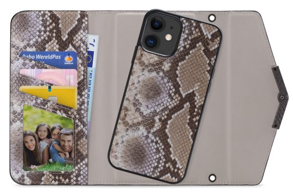 Mobilize 2In1 Elegant Magnet Clutch Apple Iphone Xr/11 Beige Snake - Afbeelding 2