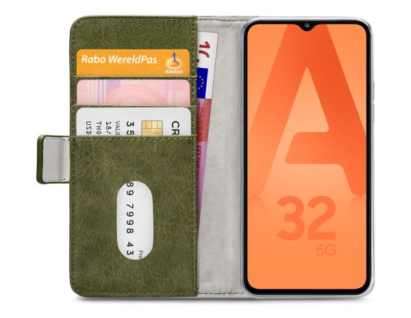 Mobilize Elite Gelly Wallet Book Case Samsung Galaxy A32 5G Green - Afbeelding 4