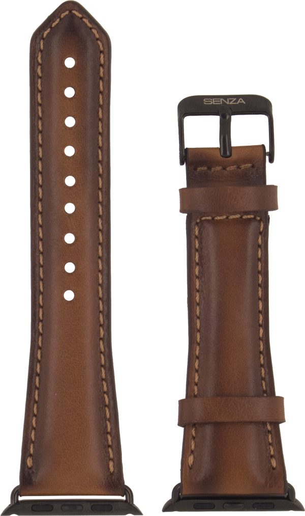 Senza Desire Leather Strap Apple Watch 38Mm Burned Cognac - Afbeelding 3