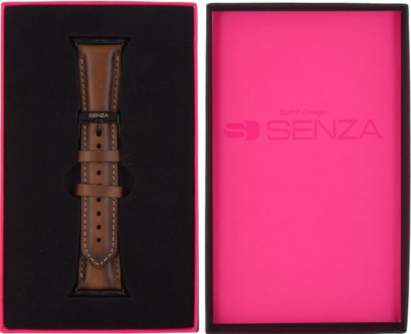 Senza Desire Leather Strap Apple Watch 38Mm Burned Cognac - Afbeelding 5