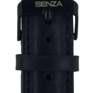 Senza Pure Leather Strap Apple Watch 38Mm Deep Black