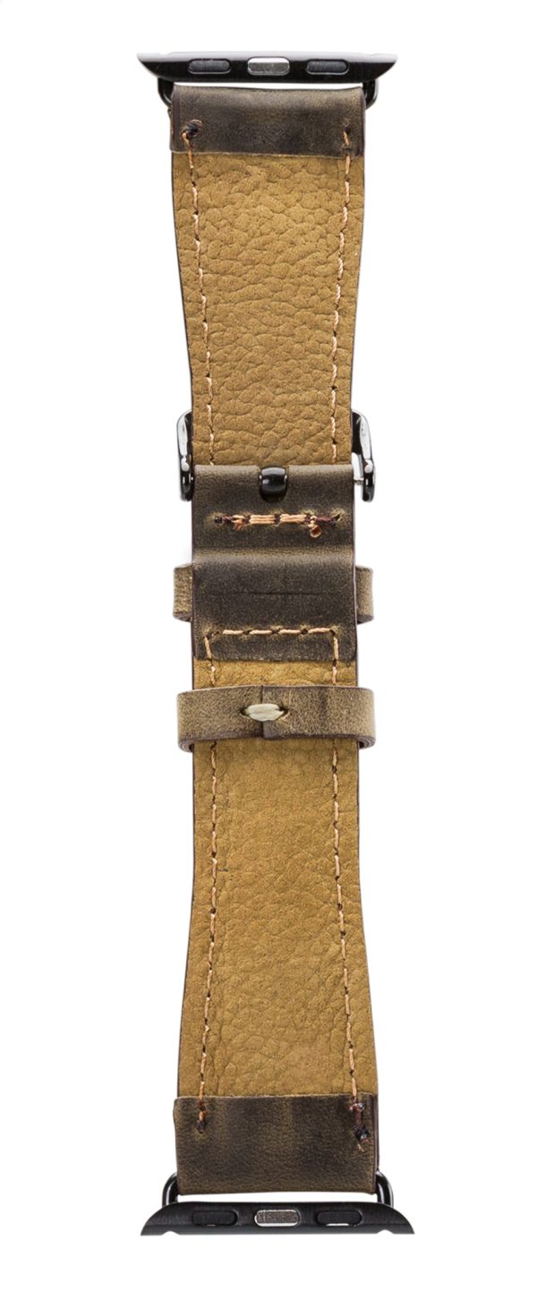 Senza Raw Leather Strap Apple Watch 38Mm Chestnut Brown - Afbeelding 3