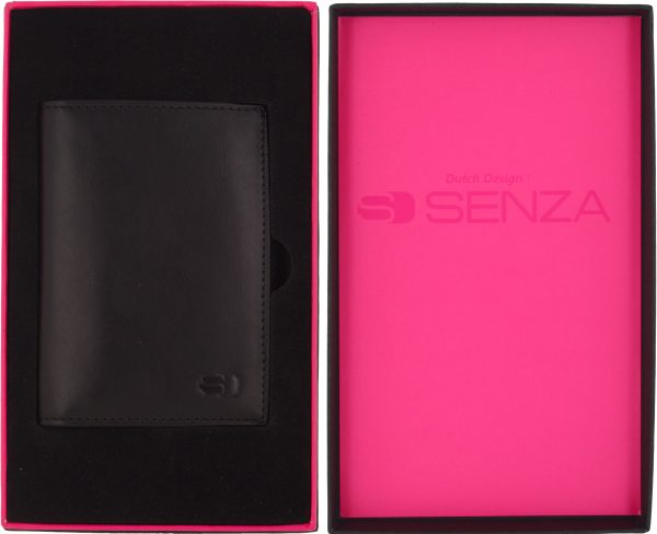 Senza Pure Leather Card Holder Deep Black - Afbeelding 5