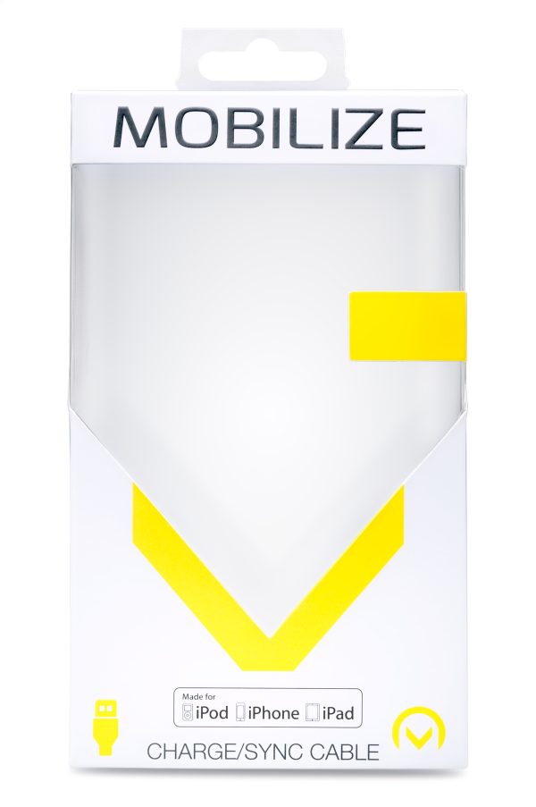 Mobilize Strong Nylon 90° Cable Apple Mfi Lightning 1.5M. 12W Black - Afbeelding 4