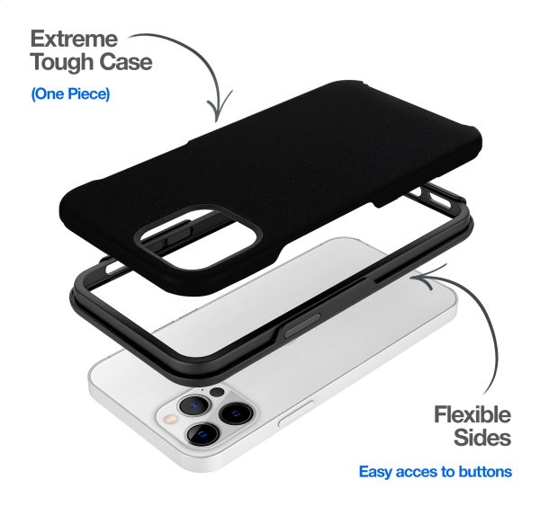 Mobilize Extreme Tough Case Apple Iphone 12 Pro Max Black - Afbeelding 2
