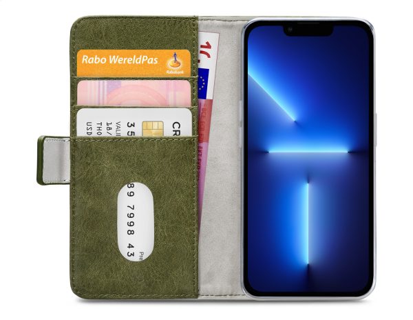 Mobilize Elite Gelly Wallet Book Case Apple Iphone 13 Pro Green - Afbeelding 4